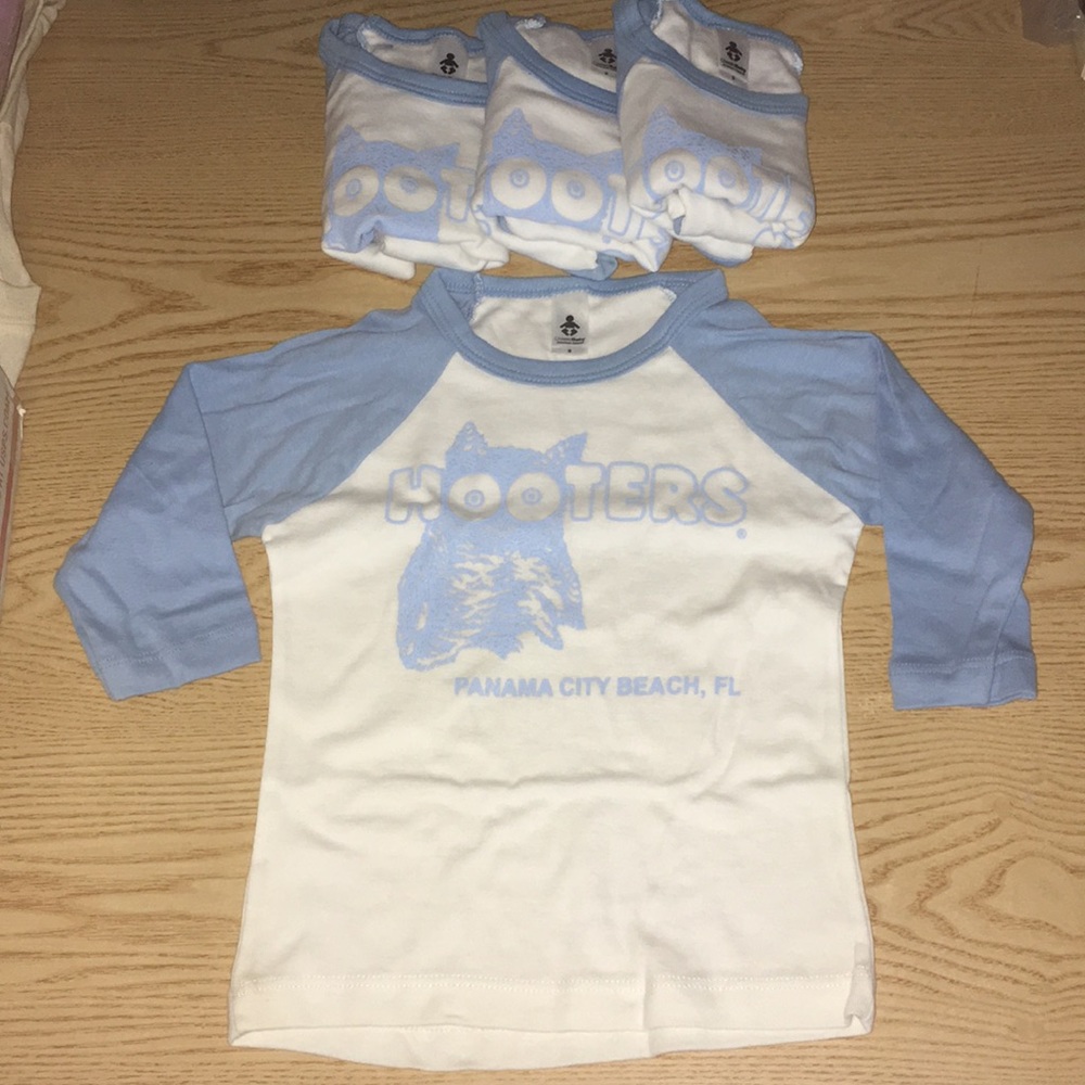 New 4 Toddler Boys Hooters Shirts Panama City Beach 🏖 Florida Sizes 2T 4T 6T